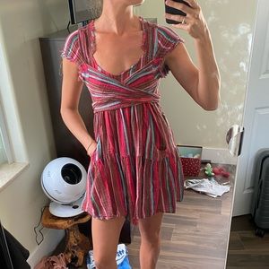 Free people gauzy dress Xs